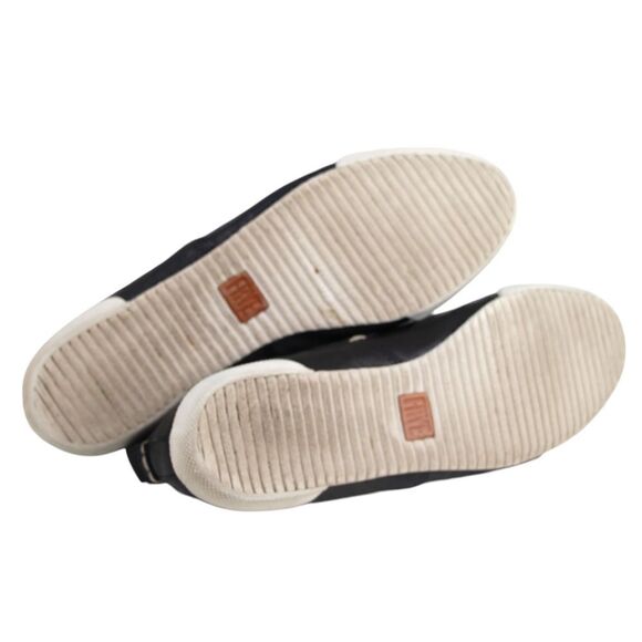 Frye BLACK REAL LEATHER ELASTIC SIDE ROUND TOE COMFORT LOAFER FLATS SHOES Sz8.5M - Picture 8 of 10